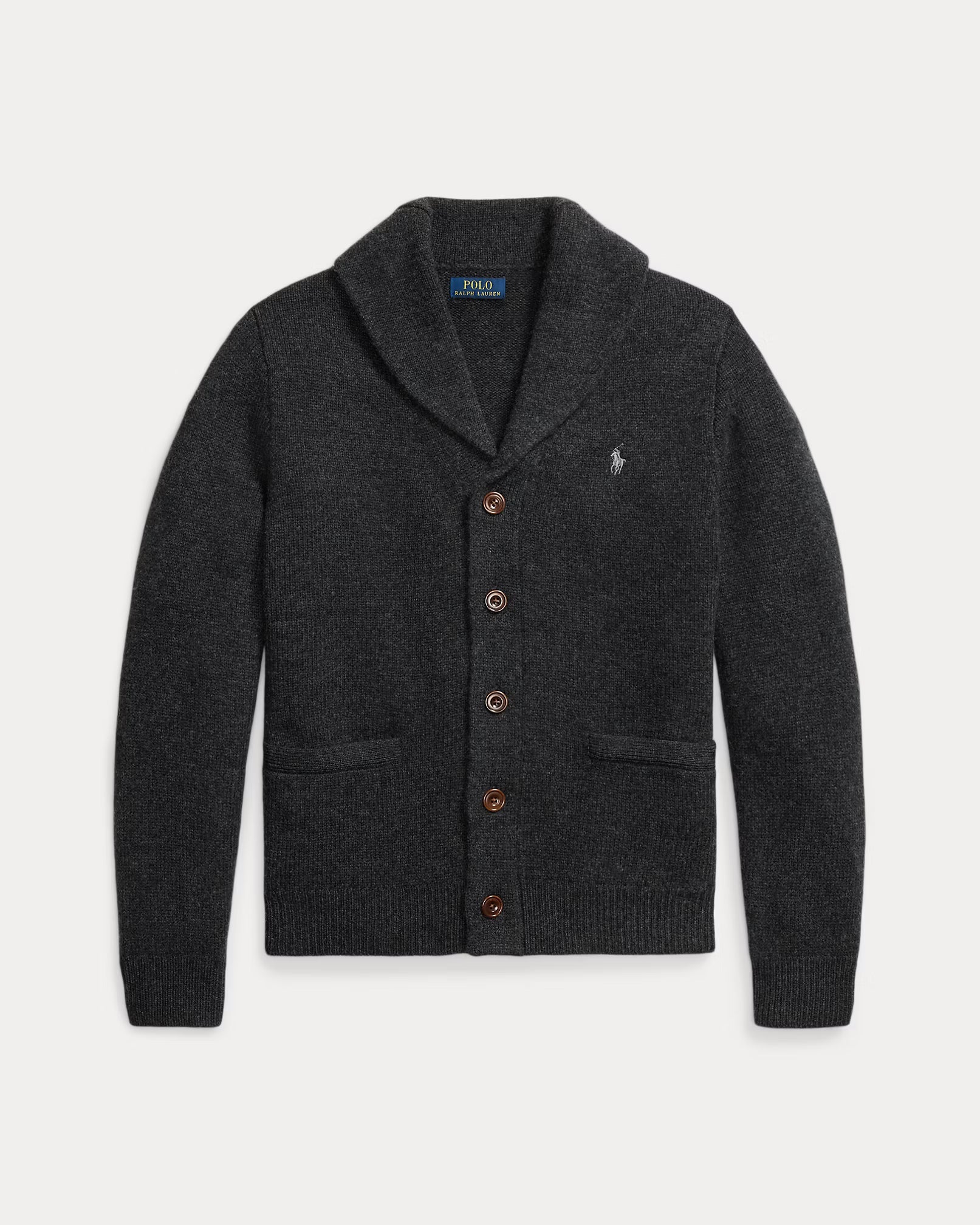 Chaleco de lana y cachemira con cuello chal